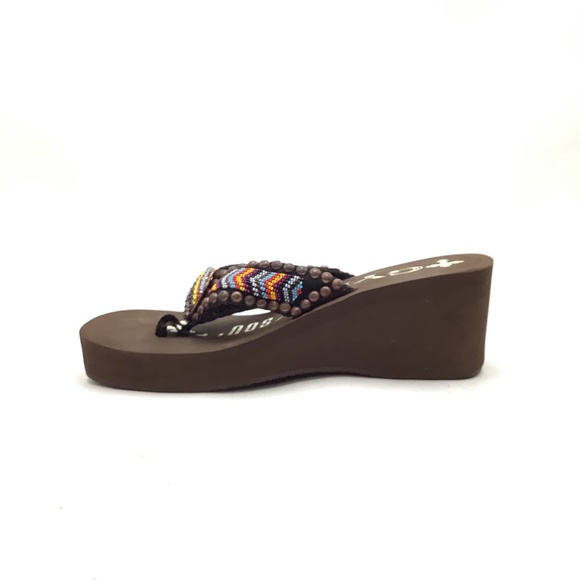 Gypsy Soule Women's Sandals Brown/Mutl Color Swarovski Crystals Size: 11 - Picture 2 of 6